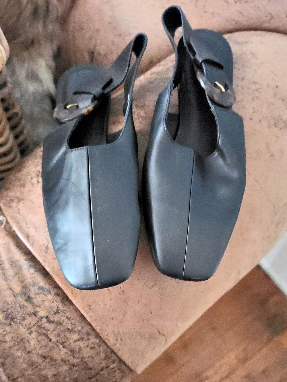 Vince Cadot Slingback Flat Black US 7 M